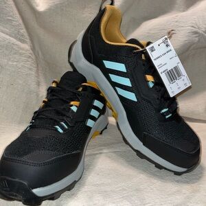 Adidas Terrex AX4 Wide-Core Black/Semi Flash Aqua/Preloved Yellow, Size:8.5, NWT